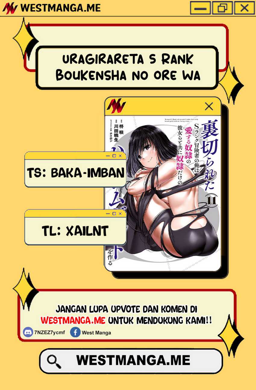 Uragirareta S Rank Boukensha no Ore wa, Aisuru Dorei no Kanojora to Tomoni Dorei dake no Harem Guild o Tsukuru Chapter 113 Bahasa Indonesia